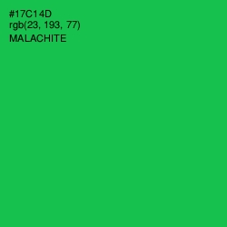 #17C14D - Malachite Color Image