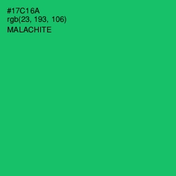 #17C16A - Malachite Color Image