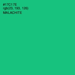 #17C17E - Malachite Color Image