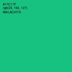 #17C17F - Malachite Color Image