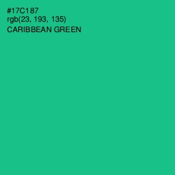 #17C187 - Caribbean Green Color Image