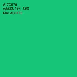 #17C578 - Malachite Color Image