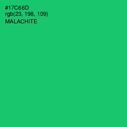 #17C66D - Malachite Color Image