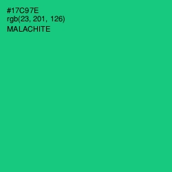 #17C97E - Malachite Color Image