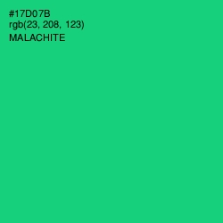 #17D07B - Malachite Color Image