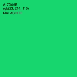 #17D66E - Malachite Color Image