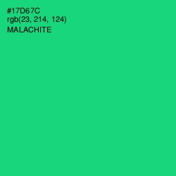 #17D67C - Malachite Color Image