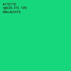 #17D77D - Malachite Color Image