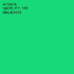 #17D97A - Malachite Color Image