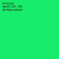 #17EC6D - Spring Green Color Image