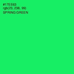 #17EE63 - Spring Green Color Image