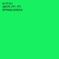 #17F161 - Spring Green Color Image