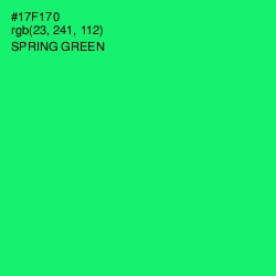#17F170 - Spring Green Color Image