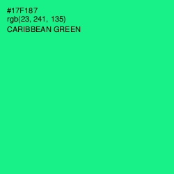 #17F187 - Caribbean Green Color Image