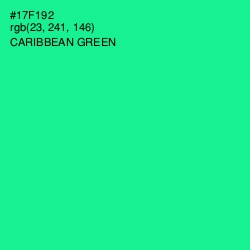 #17F192 - Caribbean Green Color Image