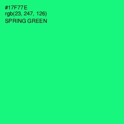 #17F77E - Spring Green Color Image