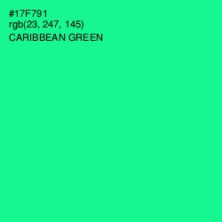 #17F791 - Caribbean Green Color Image