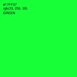 #17FF37 - Green Color Image