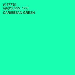#17FFB1 - Caribbean Green Color Image