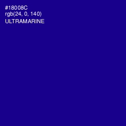 #18008C - Ultramarine Color Image