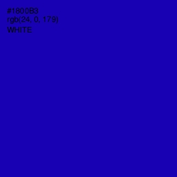 #1800B3 - Ultramarine Color Image