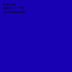 #1801B3 - Ultramarine Color Image