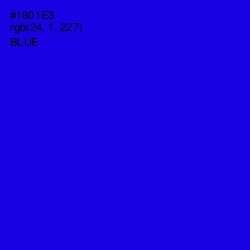 #1801E3 - Blue Color Image