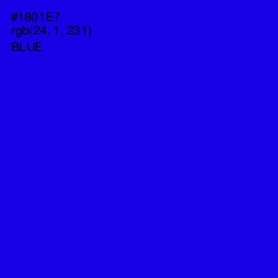 #1801E7 - Blue Color Image