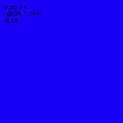 #1801F4 - Blue Color Image