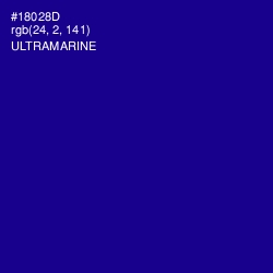 #18028D - Ultramarine Color Image