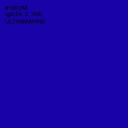 #1802A8 - Ultramarine Color Image