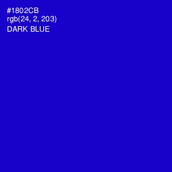 #1802CB - Dark Blue Color Image