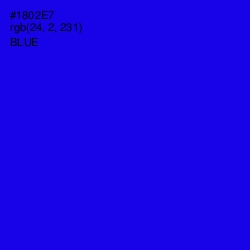 #1802E7 - Blue Color Image