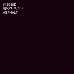 #18030D - Asphalt Color Image