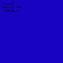 #1803C3 - Dark Blue Color Image