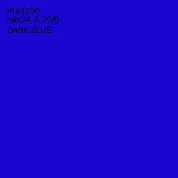 #1805D0 - Dark Blue Color Image