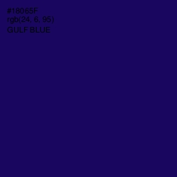 #18065F - Gulf Blue Color Image