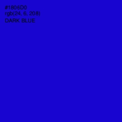 #1806D0 - Dark Blue Color Image