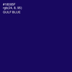 #18085F - Gulf Blue Color Image
