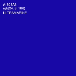 #1808A6 - Ultramarine Color Image