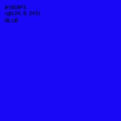 #1808F5 - Blue Color Image