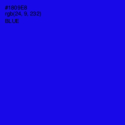 #1809E8 - Blue Color Image