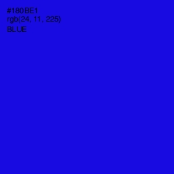 #180BE1 - Blue Color Image