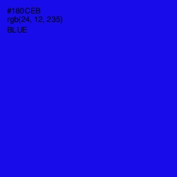 #180CEB - Blue Color Image