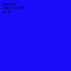 #180CF9 - Blue Color Image