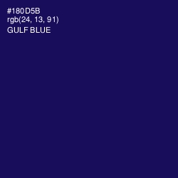 #180D5B - Gulf Blue Color Image
