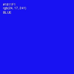 #1811F1 - Blue Color Image