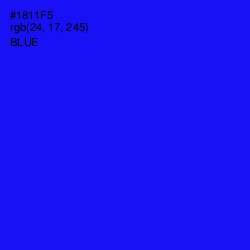 #1811F5 - Blue Color Image