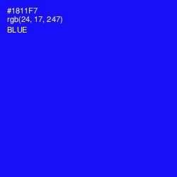 #1811F7 - Blue Color Image