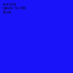 #1813F8 - Blue Color Image